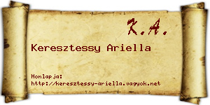 Keresztessy Ariella névjegykártya